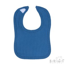 P4600-AZ: Azure Ribbed Velcro Bib